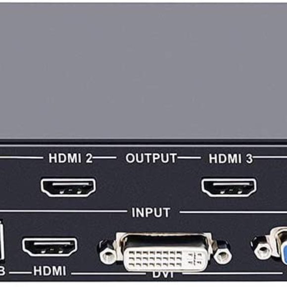 ISEEVY 4 Channel Video Wall Controller 2x2 HDMI DVI VGA USB Video Processor with - Picture 6 of 8